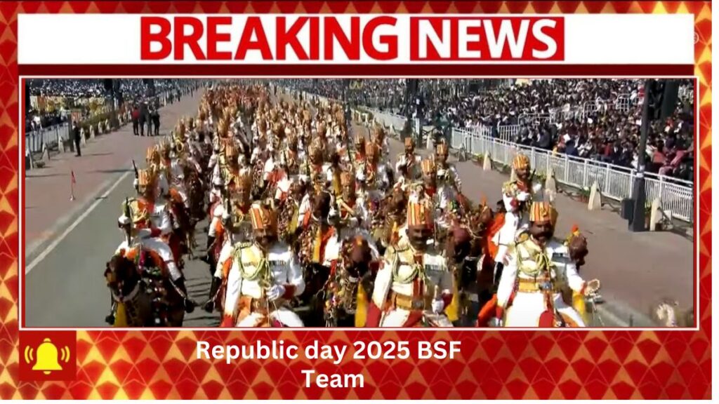 Republic day 2025 BSF TEAM 
in Dehli kartavya path